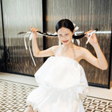 Engagement Dress Dress 2026 Spring New Certificate Registration Birthday Party Bride Back Door To Wipe The Morning Robe HZ0517