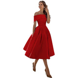 2026 Spring New Side Shoulder Dinner Official Dress Dresses HZ0517