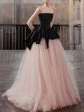 Black Pink Breasted Evening Dress Women 2026 New Toasting Banquet Small Graduation Ceremony Host Annual Meeting HZ0517
