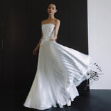 Brased Retro Light Wedding Dress 2026 New Small Simple Design Feeling Bride White Engagement Trip To The Gown HZ0517