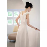 French Banquet Evening Dress Femininity Light Luxury Small Host Before The Short Summer Day Can Wear Small Dress HZ0517