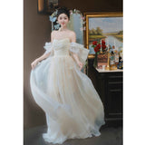 Travel Shot Wedding Dress 2026 Spring New Thighs Go Out Morning Robes And Super Fairy At The Runaway Princess Welcome Dress HZ0517