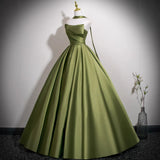 Green Evening Dress Women's 2026 New Senior Sensational Host Banquet With High-End Light Luxury Adult Gift HZ0517