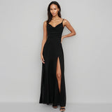 Black Evening Dress 2026 New High Sensual Simplic Dinner Sexy Temperament Party Dress HZ0517