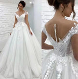 Direct Main Wedding Dress 2026 New Bridal Lace Word Shoulder-To-Shoulder Big Tail Wedding Dress HZ0517