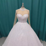 High-Waisted Bride Main Wedding Dress Heavy Industry Tail Luxury Light Wedding Dress French Fairy Wedding Dress Pony Skirt Woman HZ0517