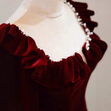 Toasting Bridal 2026 New Long-Sleeved Engagement Dress Women's Summer Dress Stylish Elegant Banquet Dress Dress Dress HZ0517