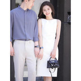 Certificate Light Wedding Dress Girl White Simple Little Temperament Thin Wedding Engagement Slings Go Out Yarn HZ0517