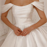 White One-Word Shoulder Evening Dress New French Unkempt Dress Short Dress Birthday Party Dress High Sense HZ0517