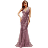 Ladies Dress Temperament Long Solid Color Slim-Fit Dress HZ0517