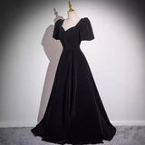 Black Evening Dress Dress Women 2026 New French Fashion Temperament Host Vocal Art Choir Performance Suit HZ0517