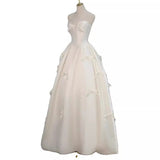 French Brao Light Wedding Dress 2026 New Bridal Lints Yarn Bow Dress Dress HZ0517