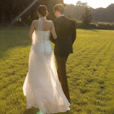 Korean-Style Breast-Thmapped Light Wedding Dress 2026 New Sen Series Simple Travel Light Wedding Dress Super Fairy Studio Photo Dress Dress Dress HZ0517