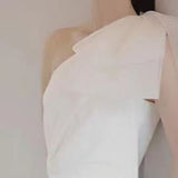 One-Shoulder Estrofishtail Light Wedding Dress 2026 Spring New Bride Wedding Welcome Dress Southeast Asia HZ0517